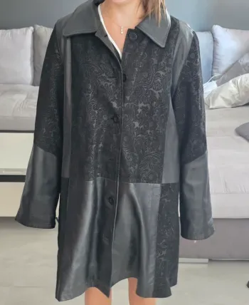 Veste en cuir véritable