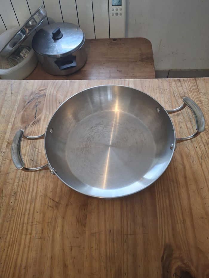 Poêle professionnelle en inox Vollrath Miramar 26cm tout feux dont induction