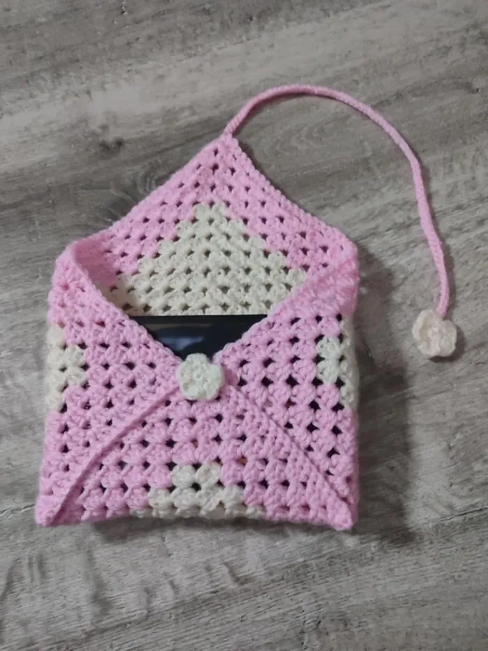 Pochette livre de poche rose neuf - photo numéro 2