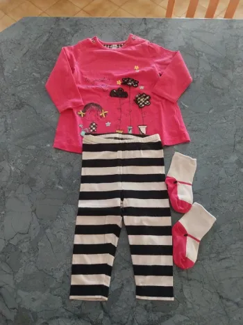 Ensemble 3 pièces 12 mois fille