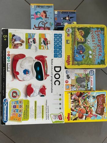 Lot 3: lot de 6 jeux jouet Djeco Clementoni Haba cartes