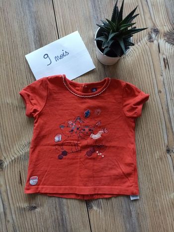 T-shirt fille 9 mois