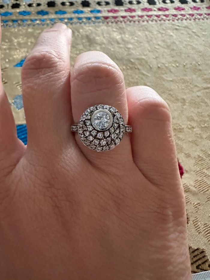 Bague en argent 925/1000ème taille 54