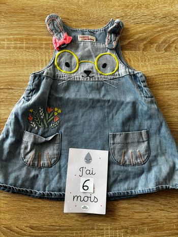 Robe en jean lapin DPAM t.6m