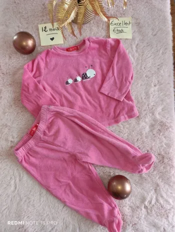 Pyjama deux pièces coccinelles 12m