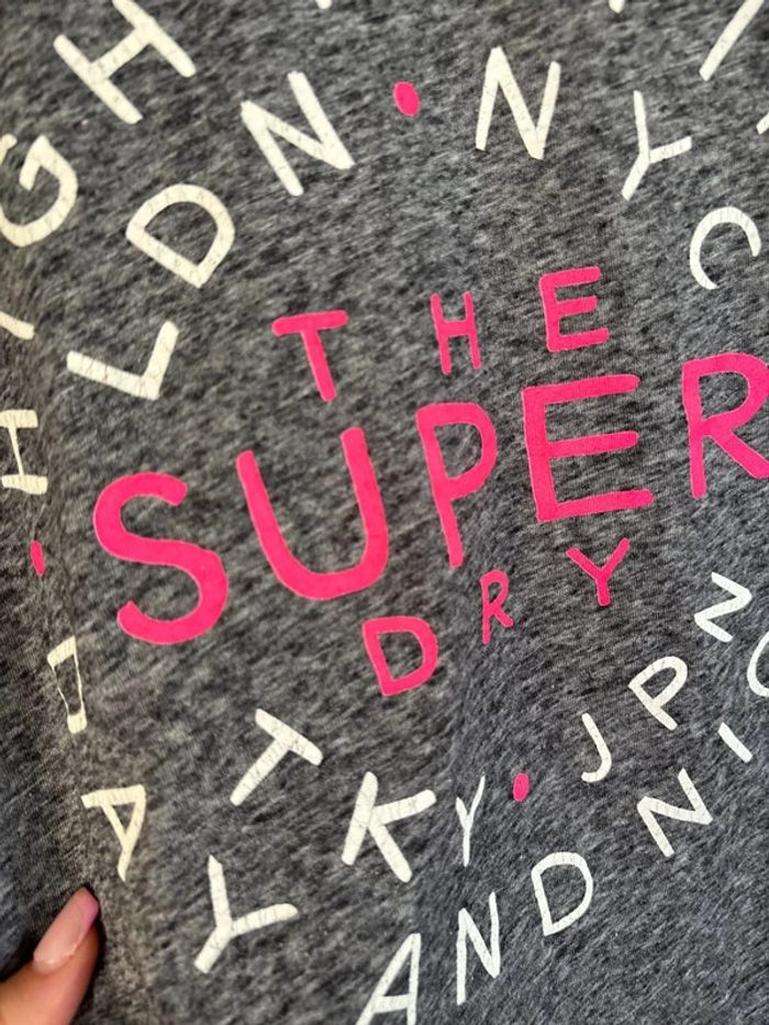 t-shirt gris foncé surperdry - photo numéro 5