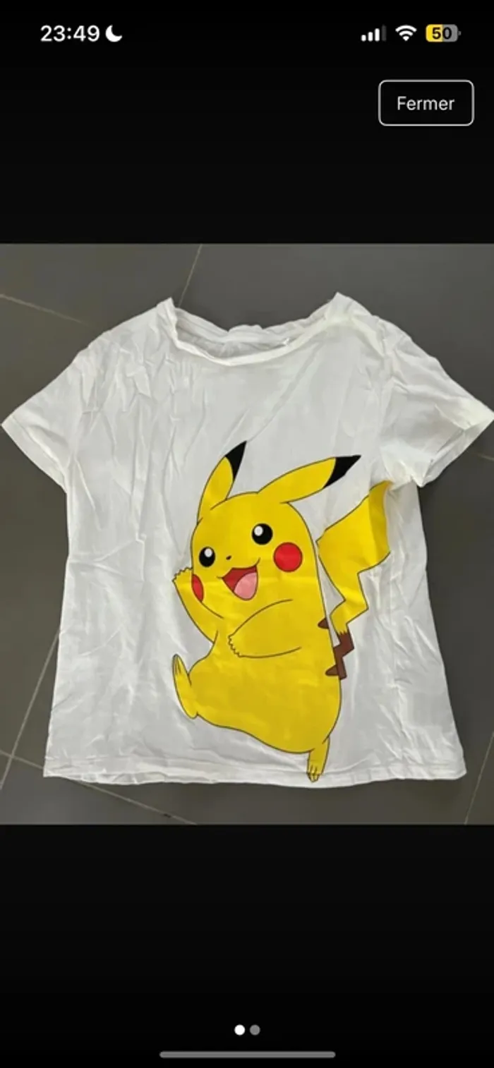 T-shirt H&M Pokémon Pikachu – enfant 8-10 ans
