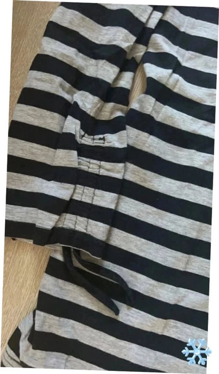 T-shirt manche trois quarts à rayures camaïeu - photo numéro 2