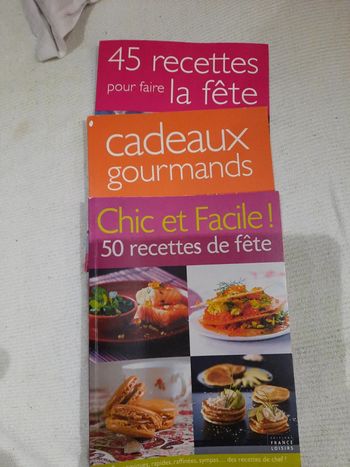 Lot 3 livres pour préparer les fêtes france loisir