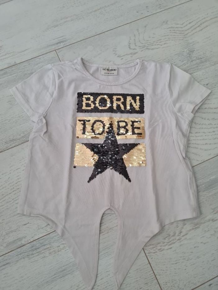 Haut Croc top "magique " 8/9 ans fille