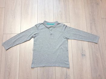 Polo gris. Garçon 10 ans. Marque Vertbaudet