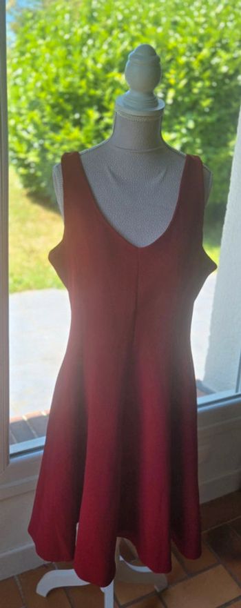 Robe Bordeaux La halle taille 44