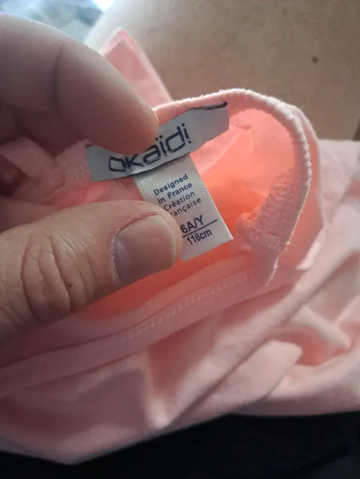 Maillot fine bretelle ete 6ans fille - photo numéro 2