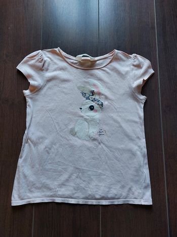 T-shirt rose avec lapin H&M