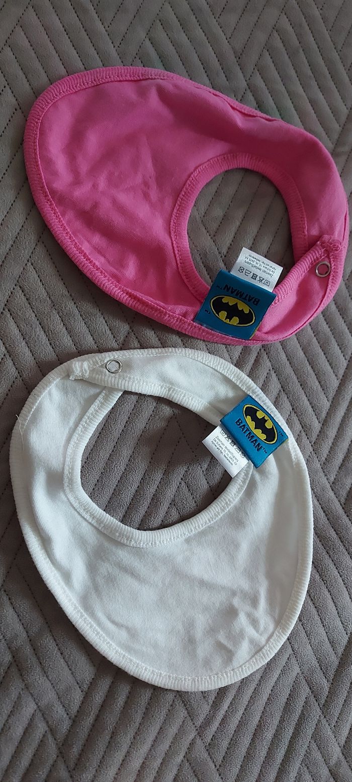 2 bavoirs Batman en coton - photo numéro 4