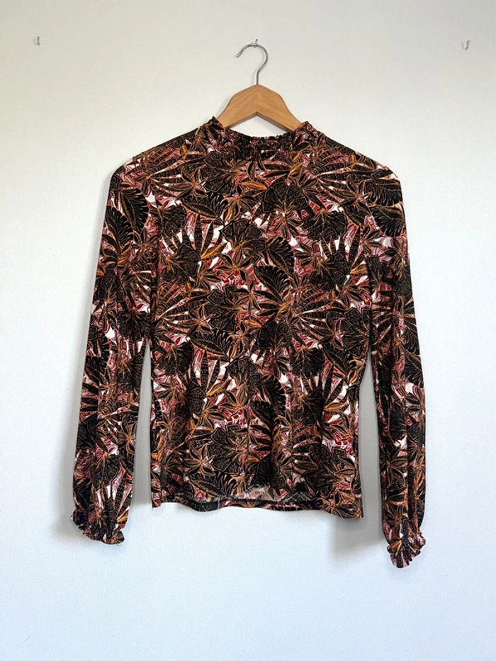 Blouse manches longues fleurie Cache Cache