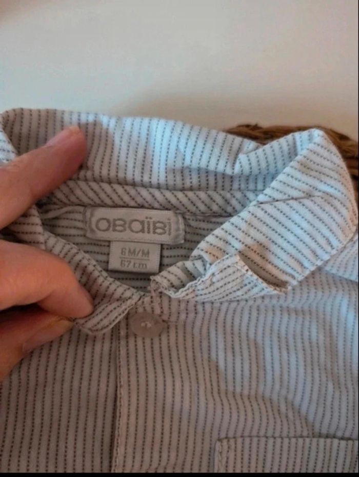 Lot chemises et gilet sans manches 6M - photo numéro 3