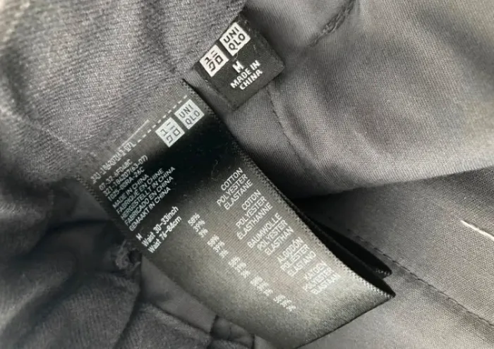 Pantalon gris carreaux droit - Uniqlo - photo numéro 3