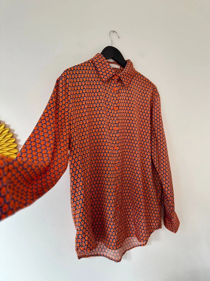 Blouse chemisier fluide orange Vera & Lucy Taille M - photo numéro 2