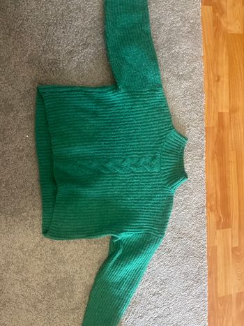 Pull en laine vert