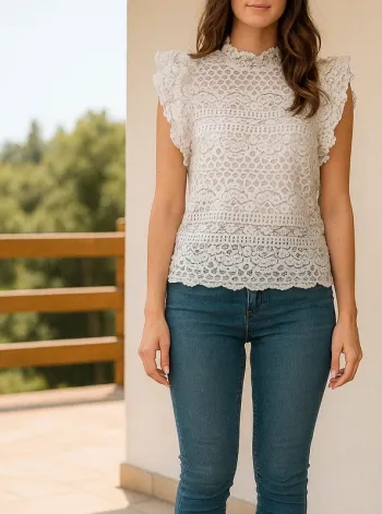 Blouse dentelle