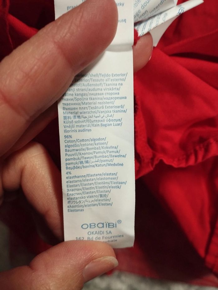 Jolie robe rouge 12 mois Obaïbi - photo numéro 5