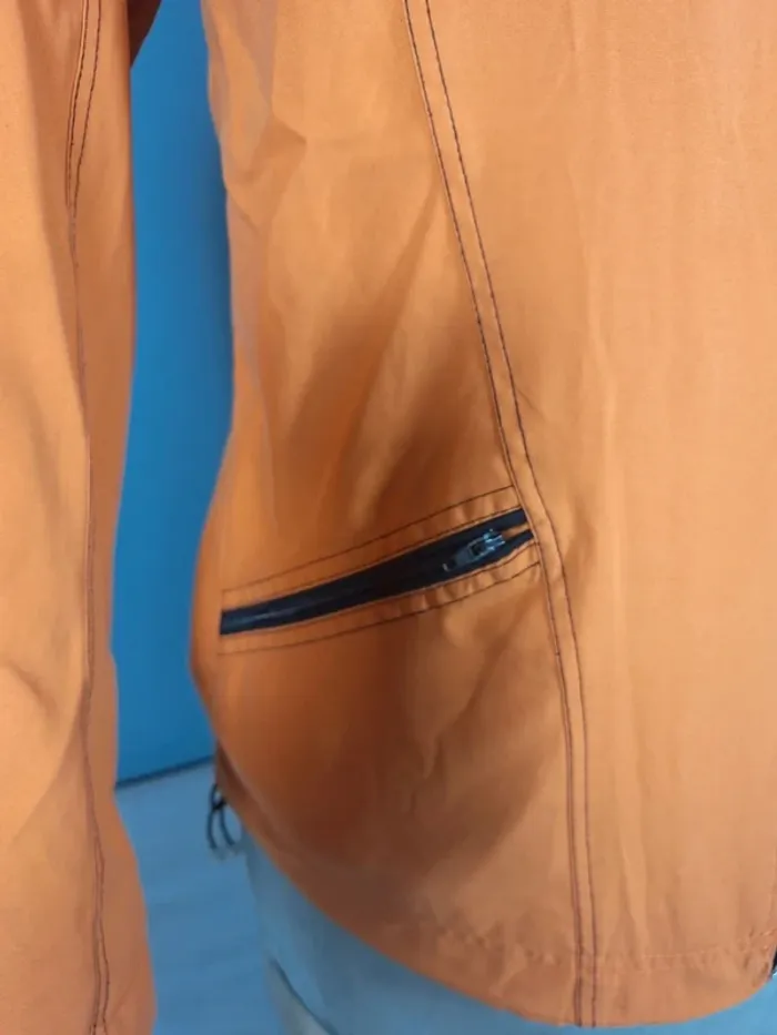 Veste Nike zippée orange vintage – Taille M - brodé (591) - photo numéro 4