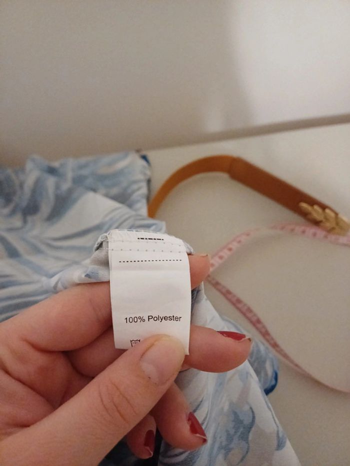 Robe longue boutonnée à motifs Aachoae taille M 38 - photo numéro 12