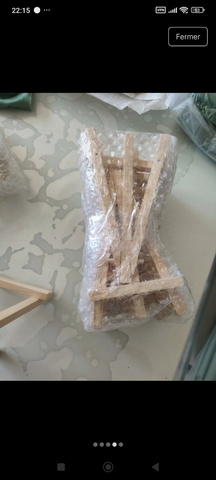 Petit chevalet de table en bois - photo numéro 2