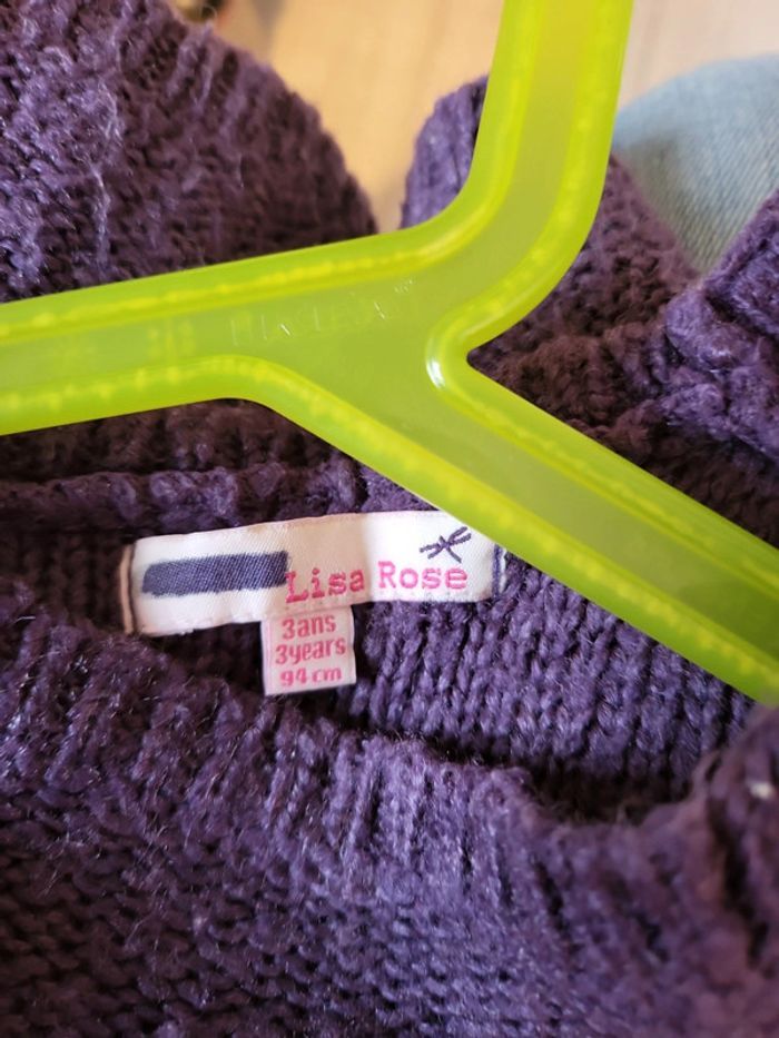 Ensemble pull et jupe plissée 3 ans lisa rose bon état - photo numéro 6