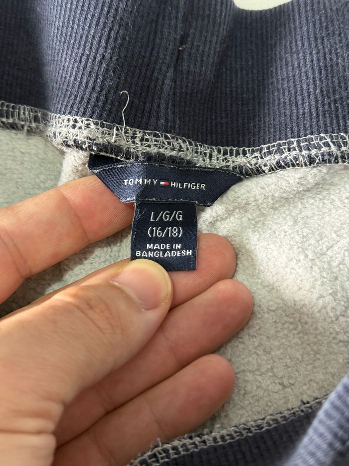 Pantalon de sport jogging coton gris Tommy Hilfiger taille L enfant ( 16-18 ) en très bon état - photo numéro 8