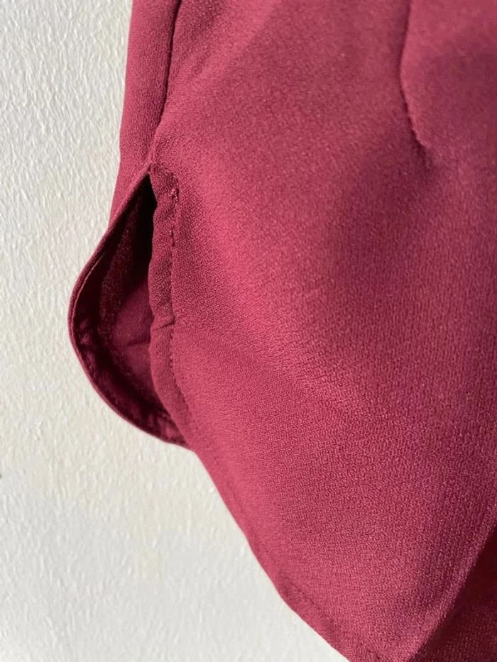 Blouse bordeaux magnifique - photo numéro 5