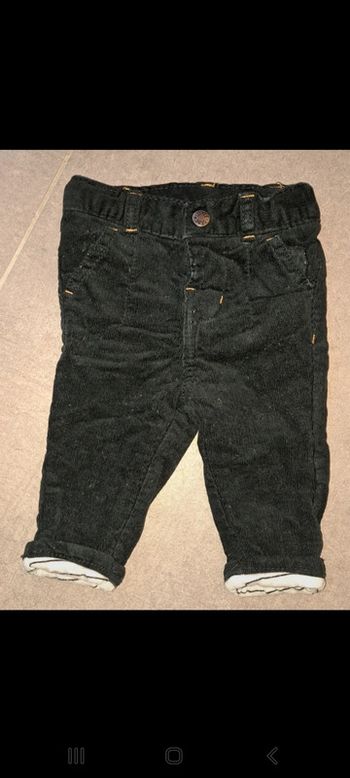 Pantalon velours noir Orchestra 3 mois