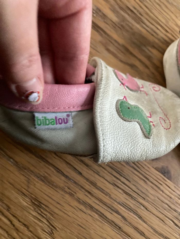 Chaussons en cuir bébé fille - photo numéro 4