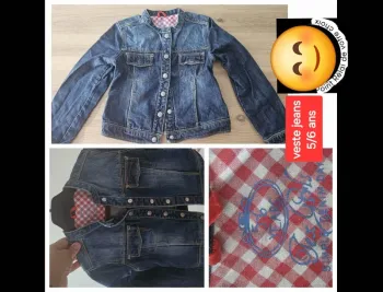 Veste en jean taille 5/6ans