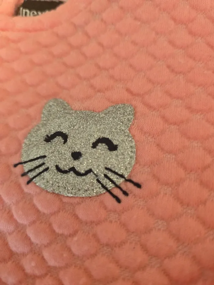 Robe chat corail 12 mois In extenso - photo numéro 2