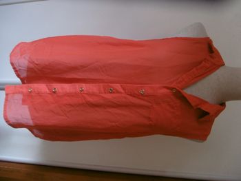 atmosphere blouse voile orange  T 40 petit 42