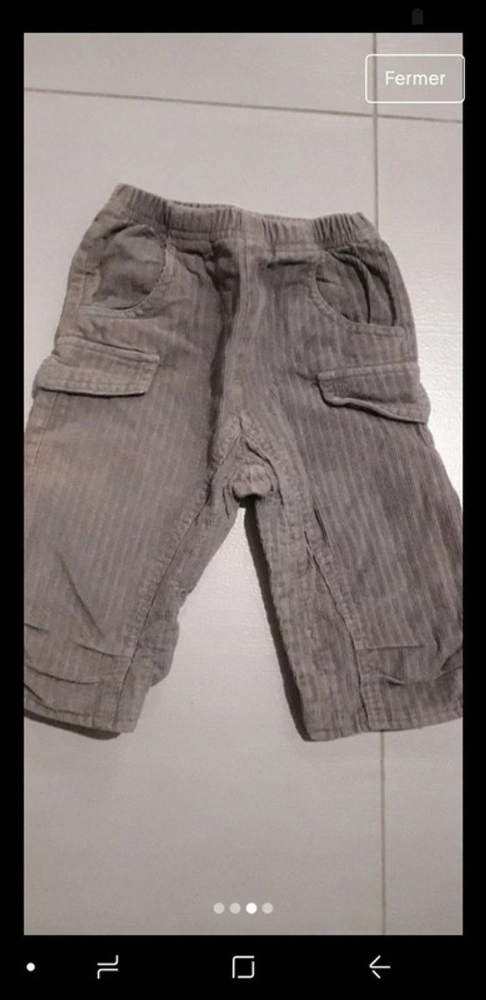Lot de 2 pantalons hiver Sucre d'orge 3 mois - photo numéro 3