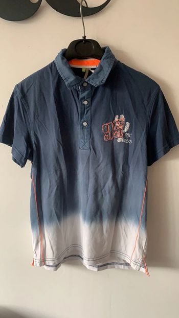 Polo bleu dégradé blanc 12 ans Orchestra