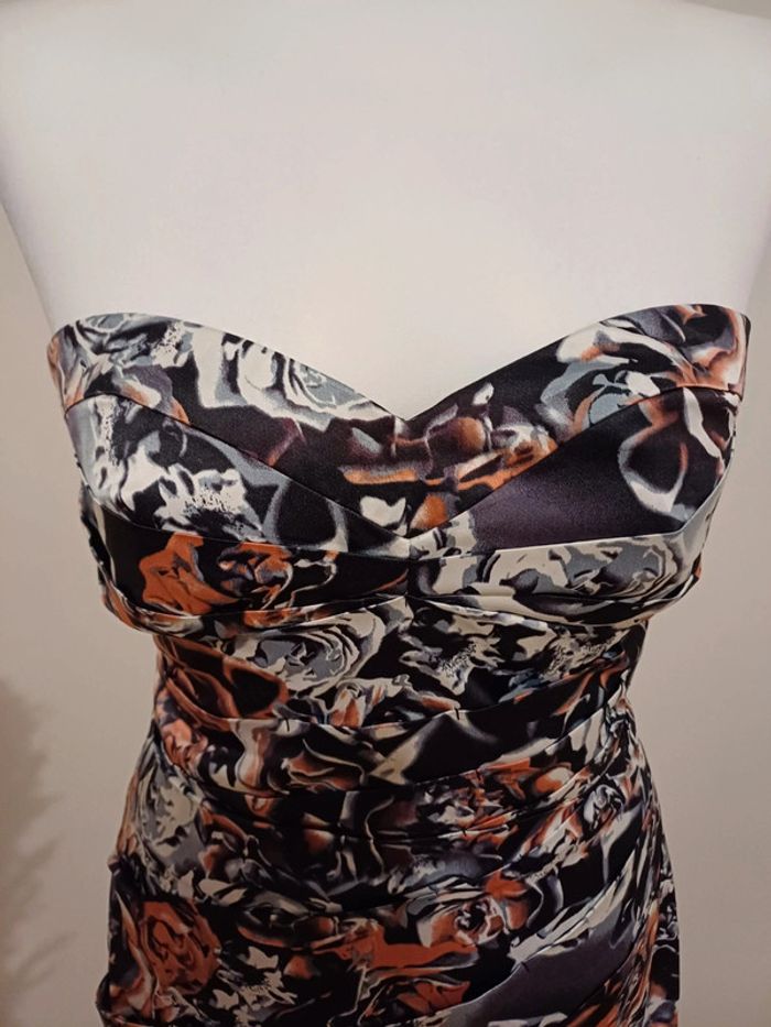 Robe courte bustier à motifs Lipsy taille S 36 - photo numéro 3