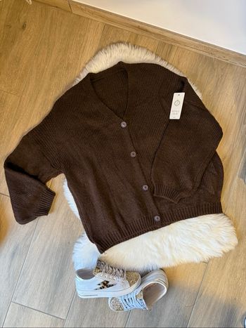 Gilet marron tout doux
