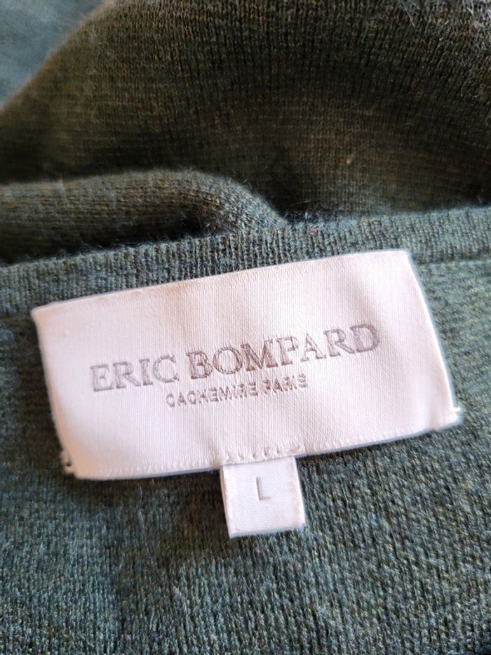 Robe pull en cachemire et soie vert foncé Eric Bompard - photo numéro 7