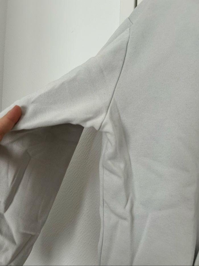 Lot 3 sweats à capuche molletonné blanc gris H&M M/L - photo numéro 5