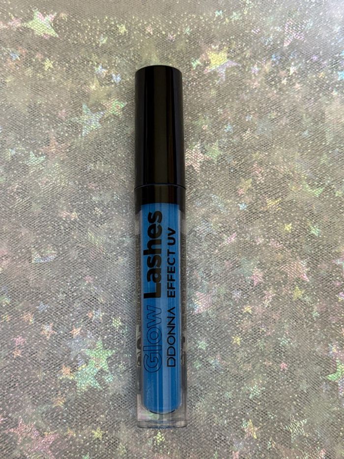 Mascara néon bleu