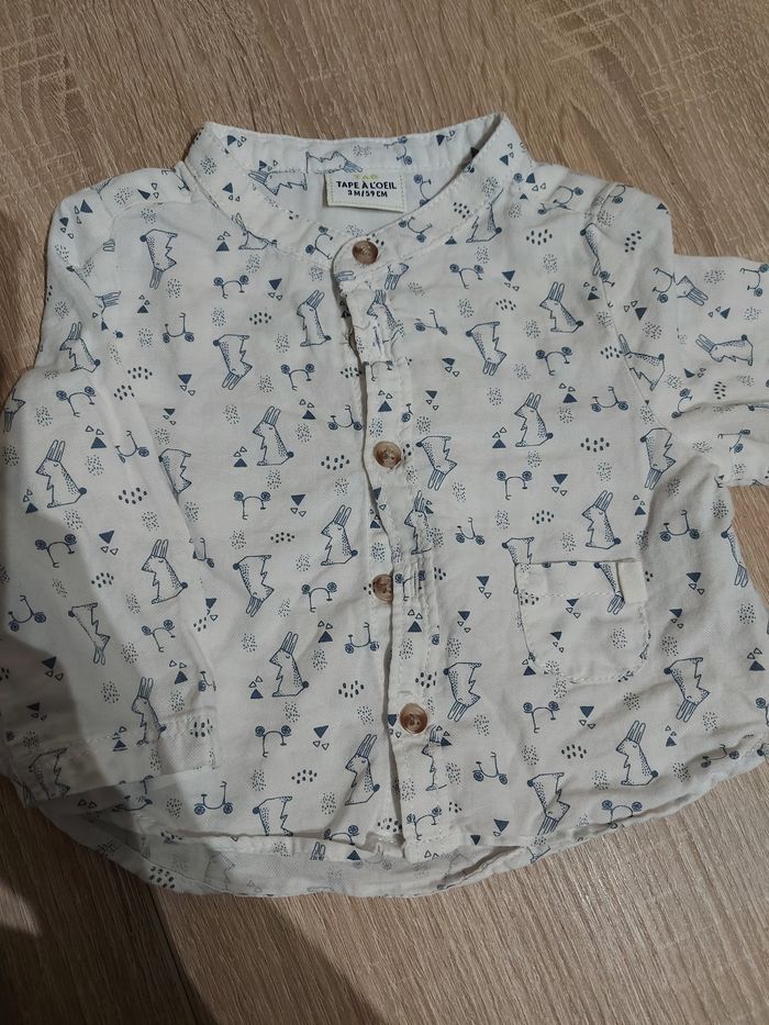 Chemise garçon 3 mois