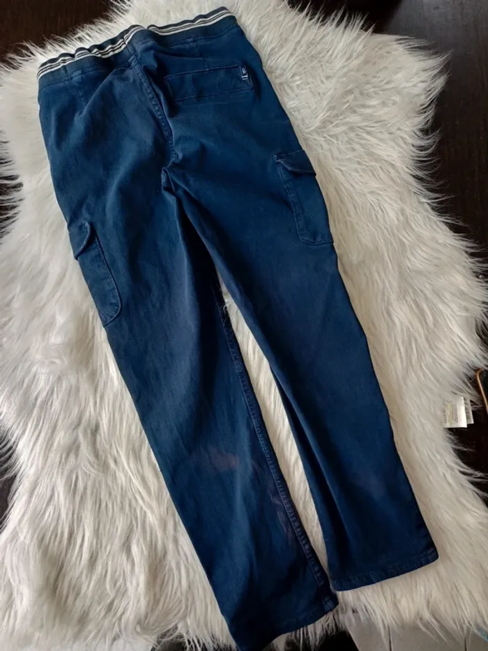 Chino cargo slim marine Okaïdi 10 ans -140cm - photo numéro 3