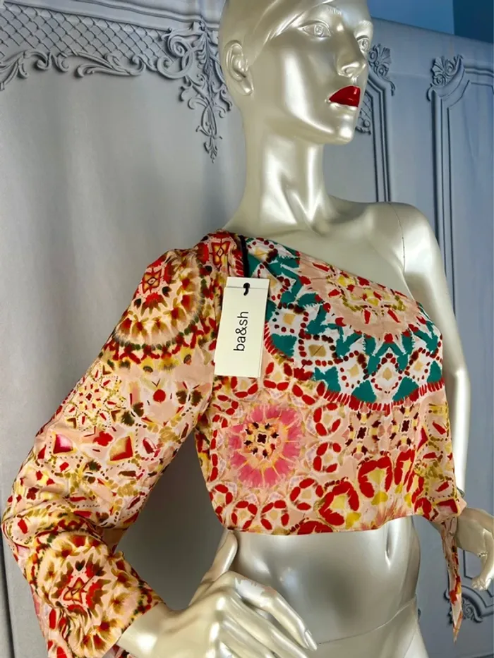 Top Court Rose Ba&sh T.2 / M neuf - photo numéro 2