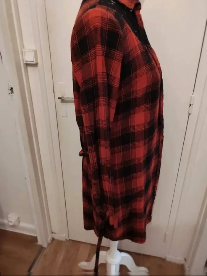 Chemise robe à carreaux Lola Paris taille 40 - photo numéro 7