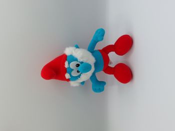 Peluche doudou le grand Schtroumpf THE SMURFS 2016 PEYO rouge bleu blanc 27 cm