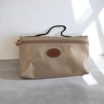 Pochette Longchamp Le Pliage - Beige/Sable - Authentique